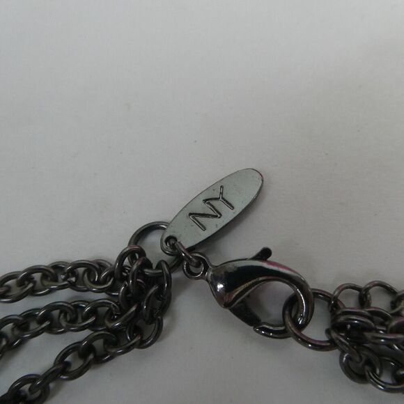 NY New York & Co. Company Multi Strand Beaded Statement Necklace Plus Size 33" - Picture 9 of 10